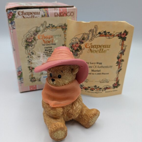 Vintage Chapeau Noelle by Lucy Rigg Muriel Bear with Hollywood Hat 137759 - Picture 2 of 10